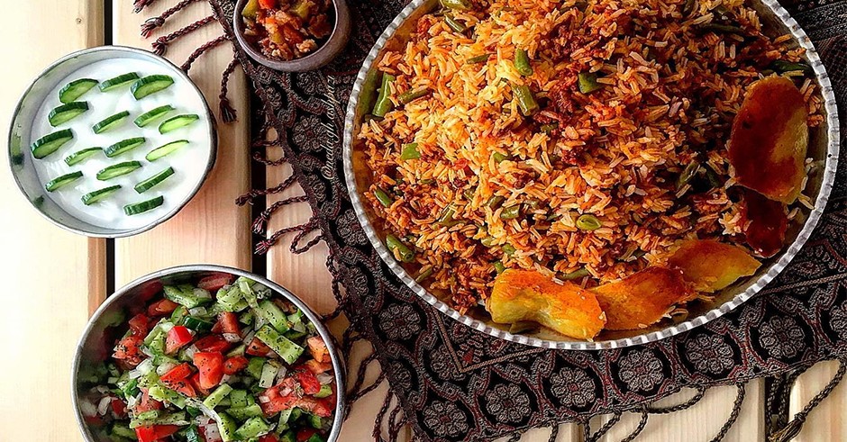 طرز تهیه لوبیا پلو با گوشت