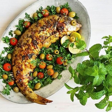 طرز تهیه ماهی شکم پر