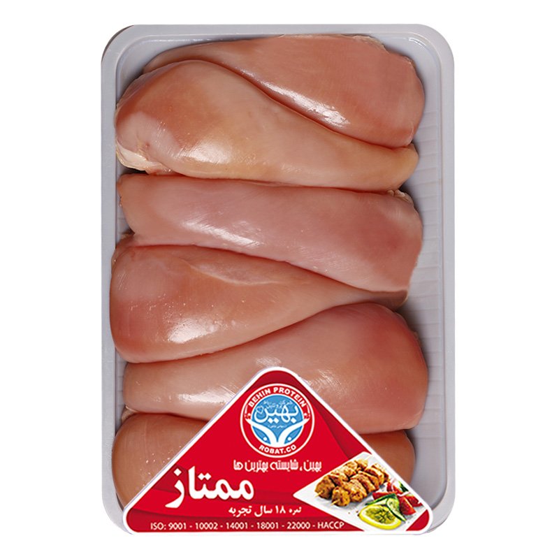 سینه بی استخوان مرغ 1800 گرمی بهین پروتئین